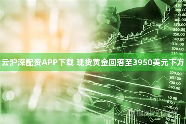 云沪深配资APP下载 现货黄金回落至3950美元下方