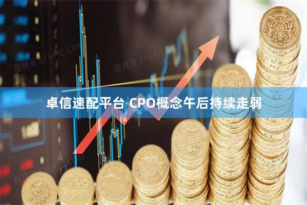 卓信速配平台 CPO概念午后持续走弱